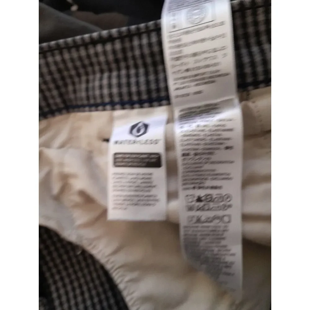 Levis XX Chino Pants Mens 38x30 Blk/White Gingham Check Standard Taper - Picture 3 of 8